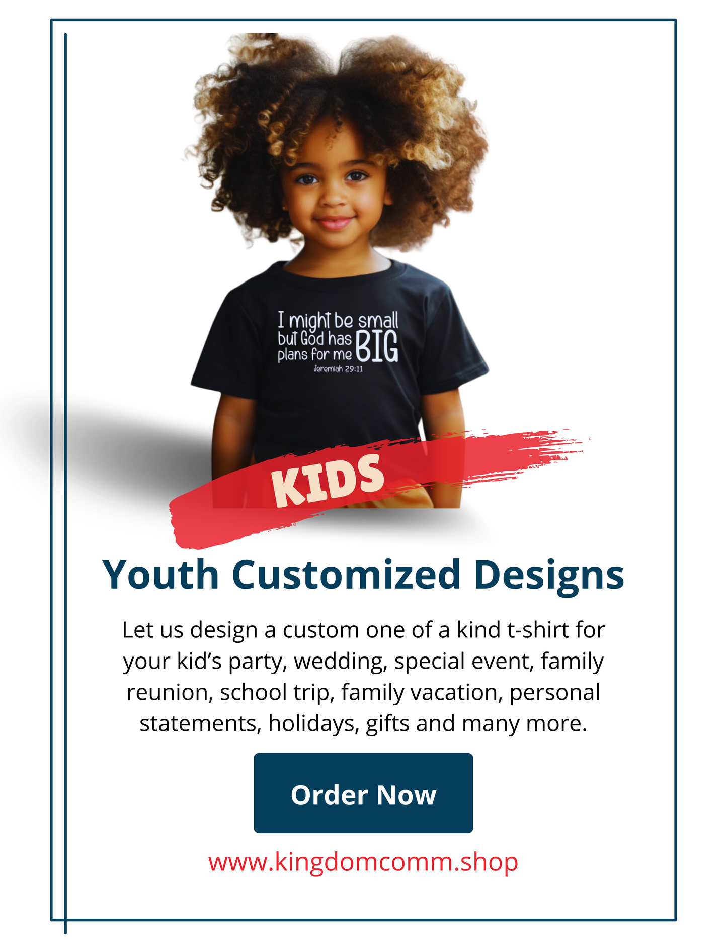 Youth Customized Design Shirt