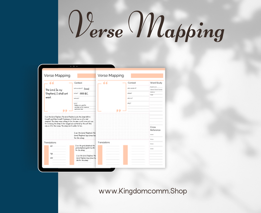 Verse Mapping Printable Template