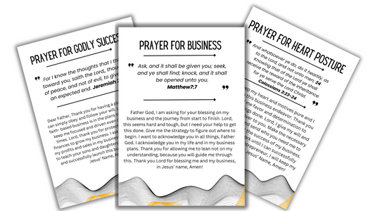 Prayer Cards set for Entrepreneurs (Printable)